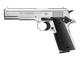 Pištoľ exp. Colt Government 1911 A1 chrome, kal. 9mm P.A.K.